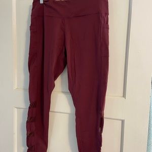 Senita Red Leggings with Pockets!